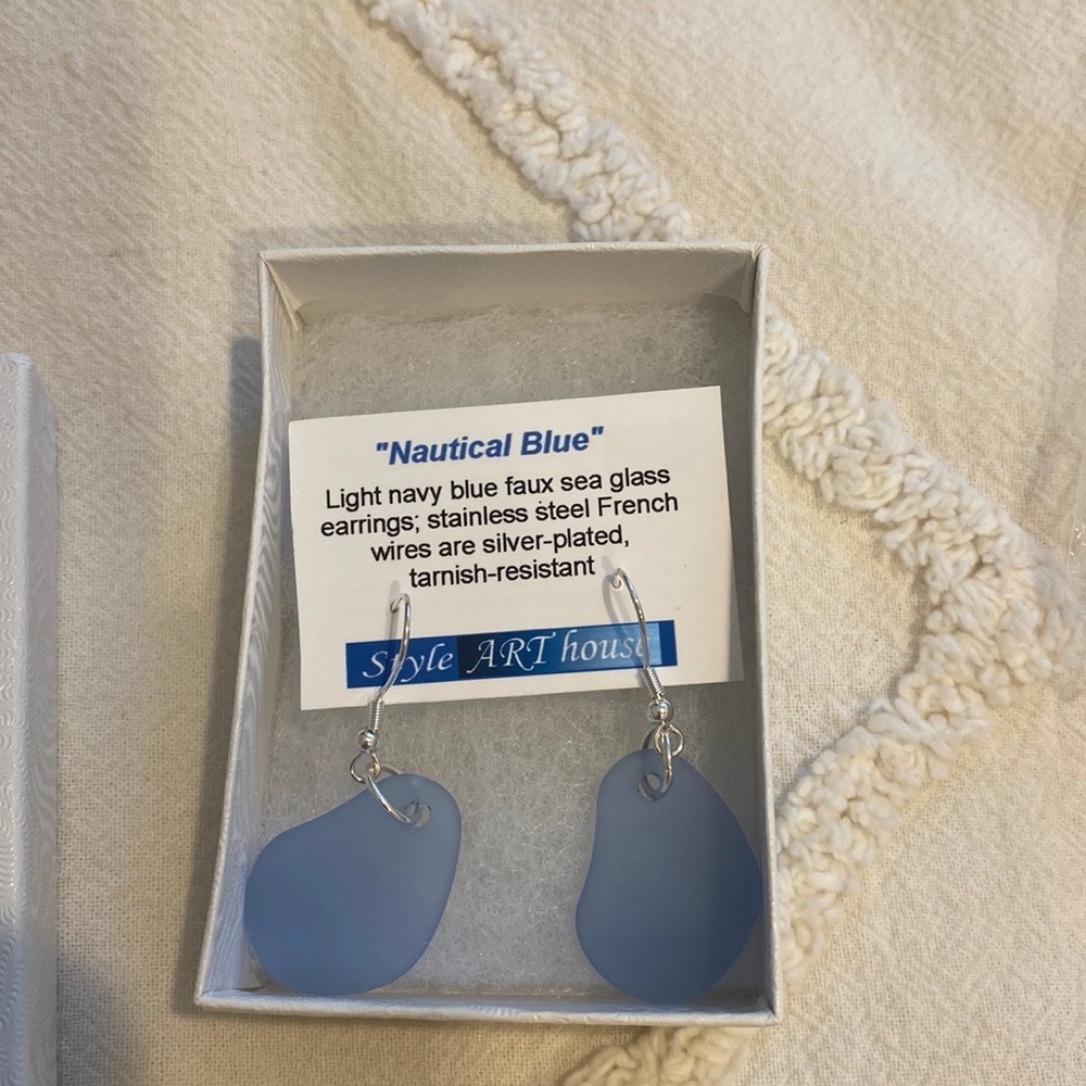 Faux Seaglass earrings